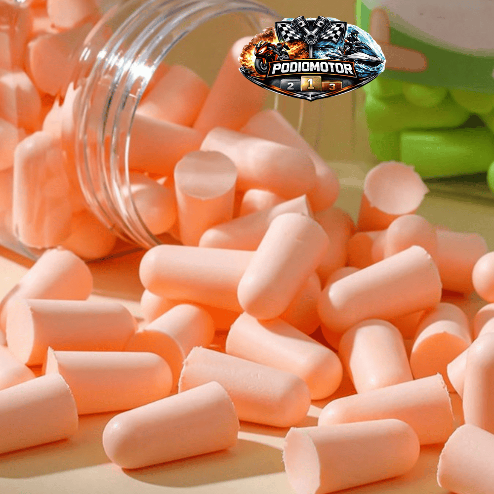 Tapones-Oidos-Reduccion-Ruido-Antirruido-Dormir-Insonoros-Naranja-Verde-PodioMotor