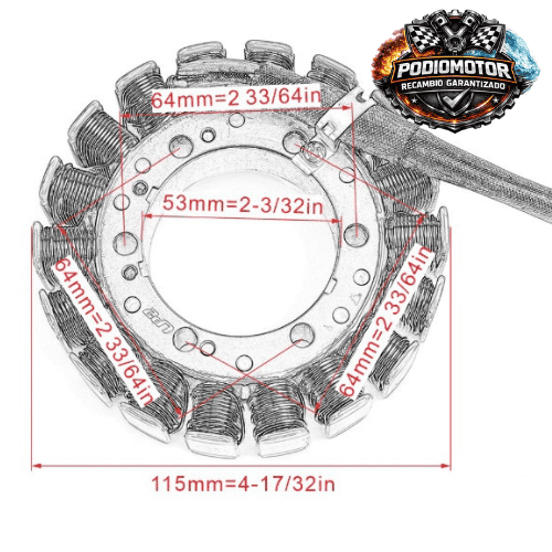 Alternador Aprilia RSV1000 Tuono Caponord (2001-2011) | PodioMotor