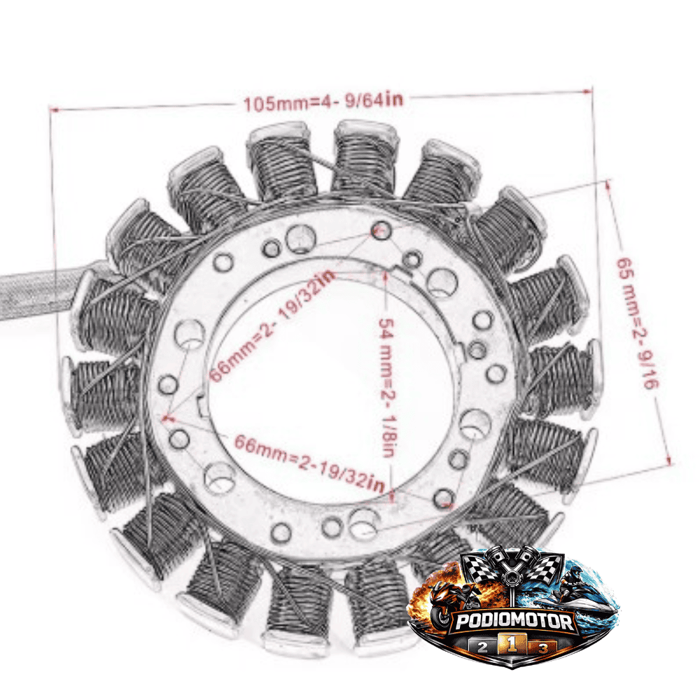 Alternador Ducati 1098 1198 Bayliss Tricolore (2007-2011) | PodioMotor