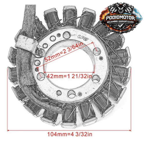 Alternador Kawasaki Ninja ZX6R ZX636 ER6N KLE650