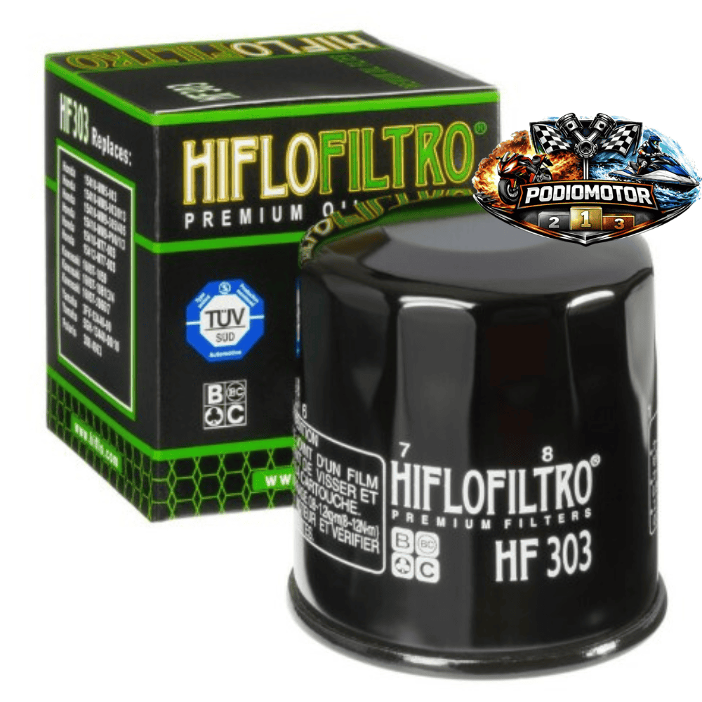 Filtro de Aceite HF303 para Honda, Kawasaki y Yamaha | PodioMotor