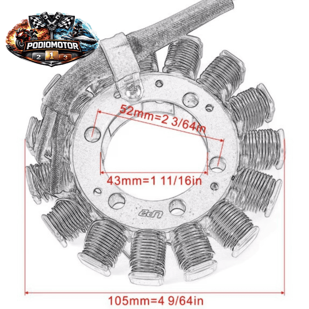Alternador Estator para Kawasaki ZX-10R y ZX-6R 636 (2011-2017) | PodioMotor