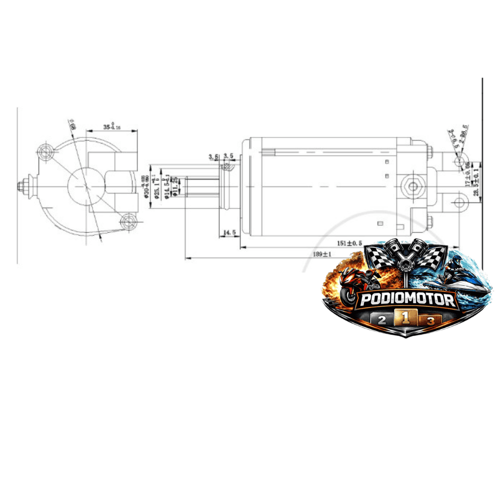 Motor de Arranque Aprilia Pegaso 650 y Nuda 900 | PodioMotor